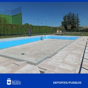 Lee más sobre el artículo Avanzan los trabajos de reformas en varias piscinas municipales de los Pueblos de Ejea