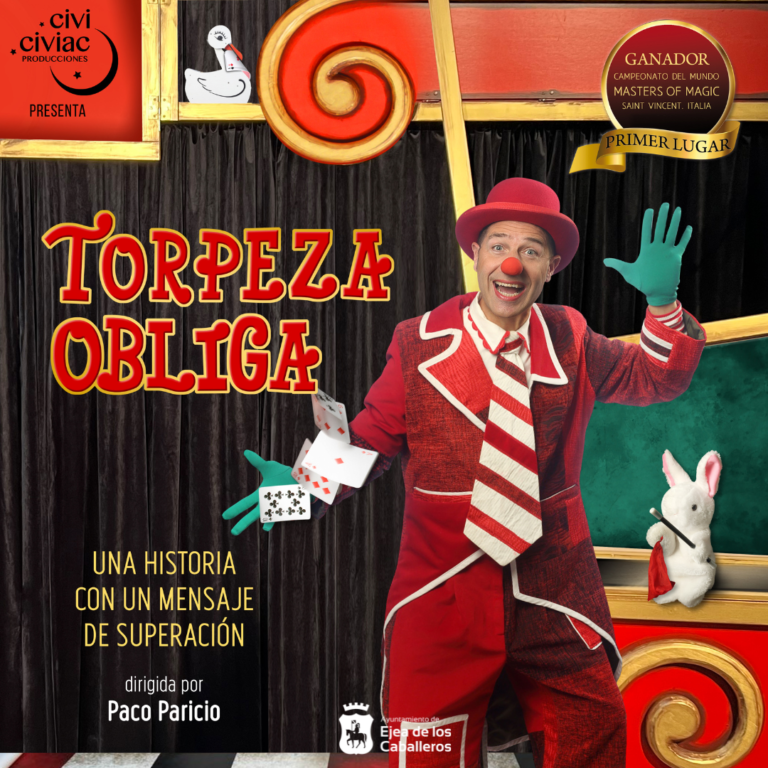 Lee más sobre el artículo La compañía Civi-Civiac representará “Torpeza Obliga”: un divertido espectáculo de magia, teatro y clown que reflexiona sobre la equivocación y la inseguridad
