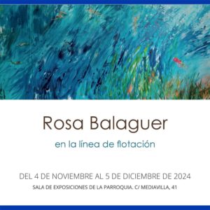 Lee más sobre el artículo Bajo el título “En la línea de flotación”, la artista Rosa Balaguer expone su obra de la mano del Aula UNED-Ejea