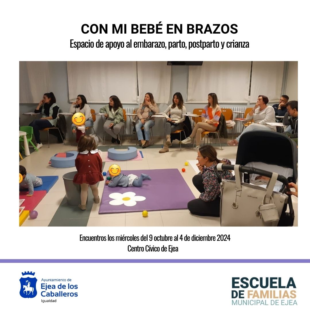 En este momento estás viendo El espacio municipal «Con mi bebé en brazos» abre sus puertas para servir de apoyo en las etapas vitales del embarazo, parto, postparto y crianza