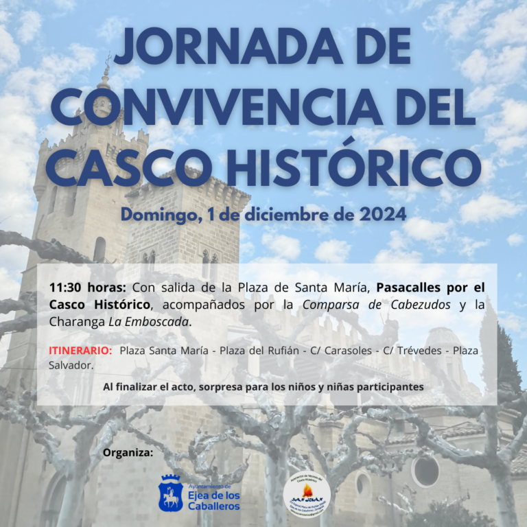 Lee más sobre el artículo La Asociación de vecinos del Casco Histórico y el Ayuntamiento de Ejea se unen para celebrar una jornada de convivencia con los niños y sus familias como protagonistas