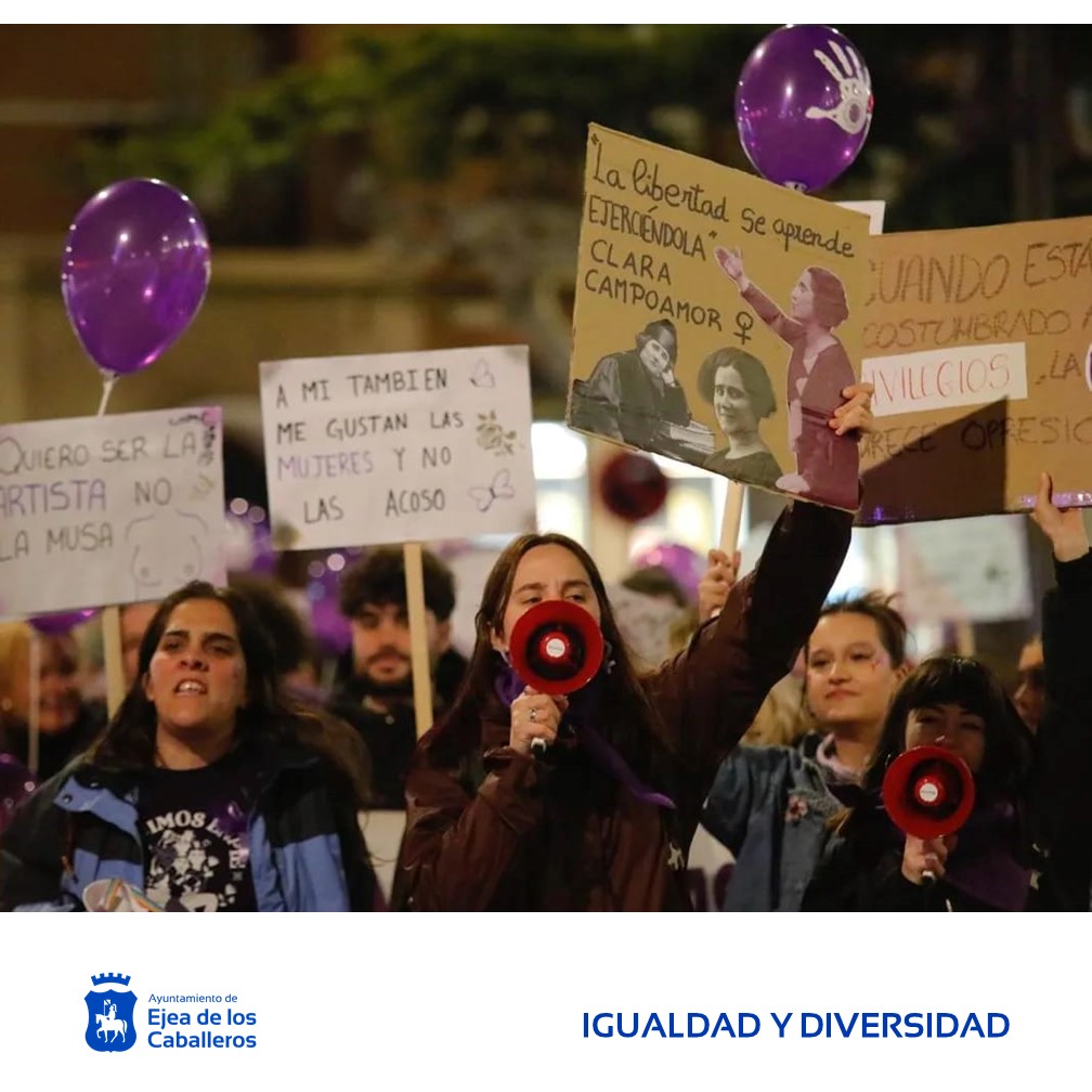 En este momento estás viendo «Subimos juntas, llegamos todas» es el lema para el Día Internacional de las Mujeres en Ejea