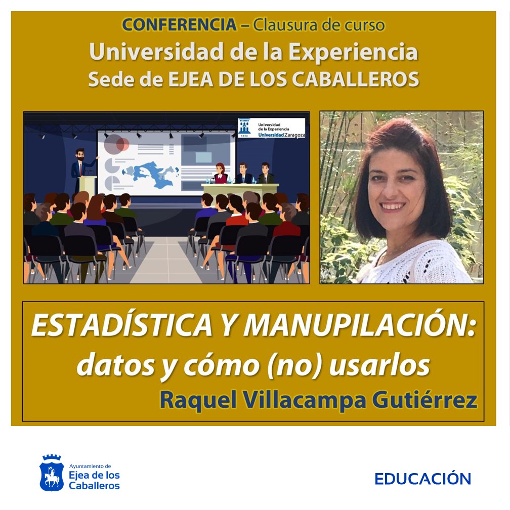 En este momento estás viendo “Estadística y manipulación: datos y cómo (no) usarlos”: Conferencia de clausura del curso 2024-2025 de la Universidad de la Experiencia, impartida por Raquel Villacampa Gutiérrez