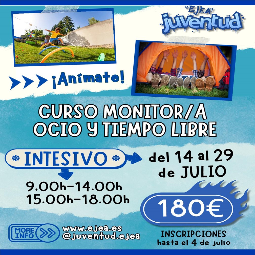 En este momento estás viendo Abierto el plazo de inscripción para el Curso de Monitor de Ocio y Tiempo Libre