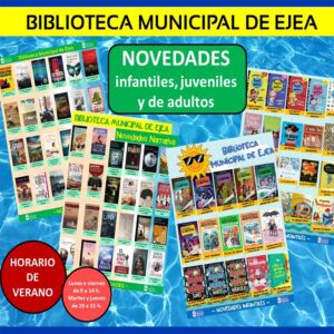 Lee más sobre el artículo La Biblioteca municipal de Ejea presenta sus novedades de verano: lecturas infantiles, juveniles y de adulto para disfrutar del placer de leer