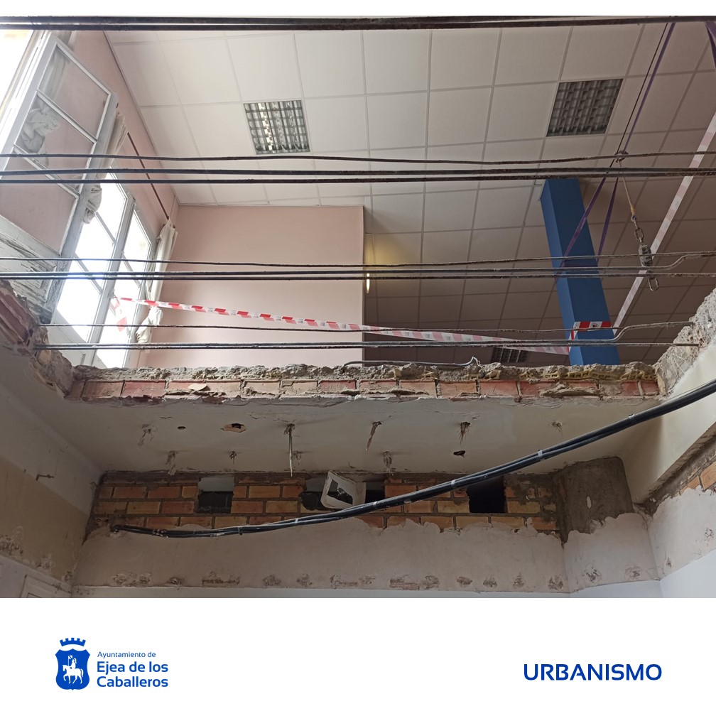 En este momento estás viendo Comienzan las obras para la mejora de la eficiencia energética y accesibilidad en el edificio del Casino España de Ejea