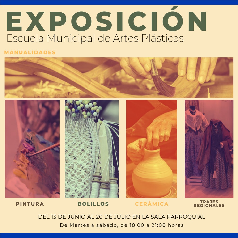 En este momento estás viendo Exposición de trabajos de los talleres de la Escuela Municipal de Artes Plásticas y Artesanías