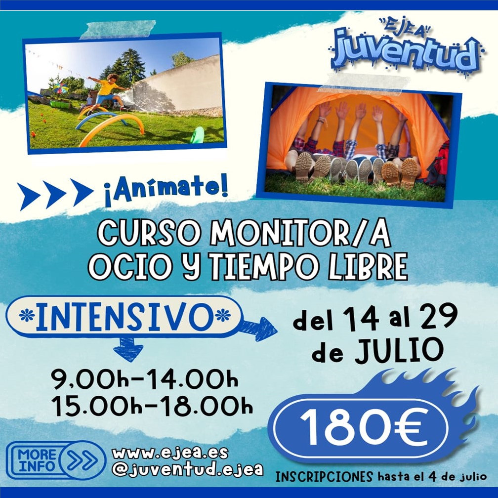 En este momento estás viendo Abierto el plazo de inscripción para el Curso de Monitor de Ocio y Tiempo Libre