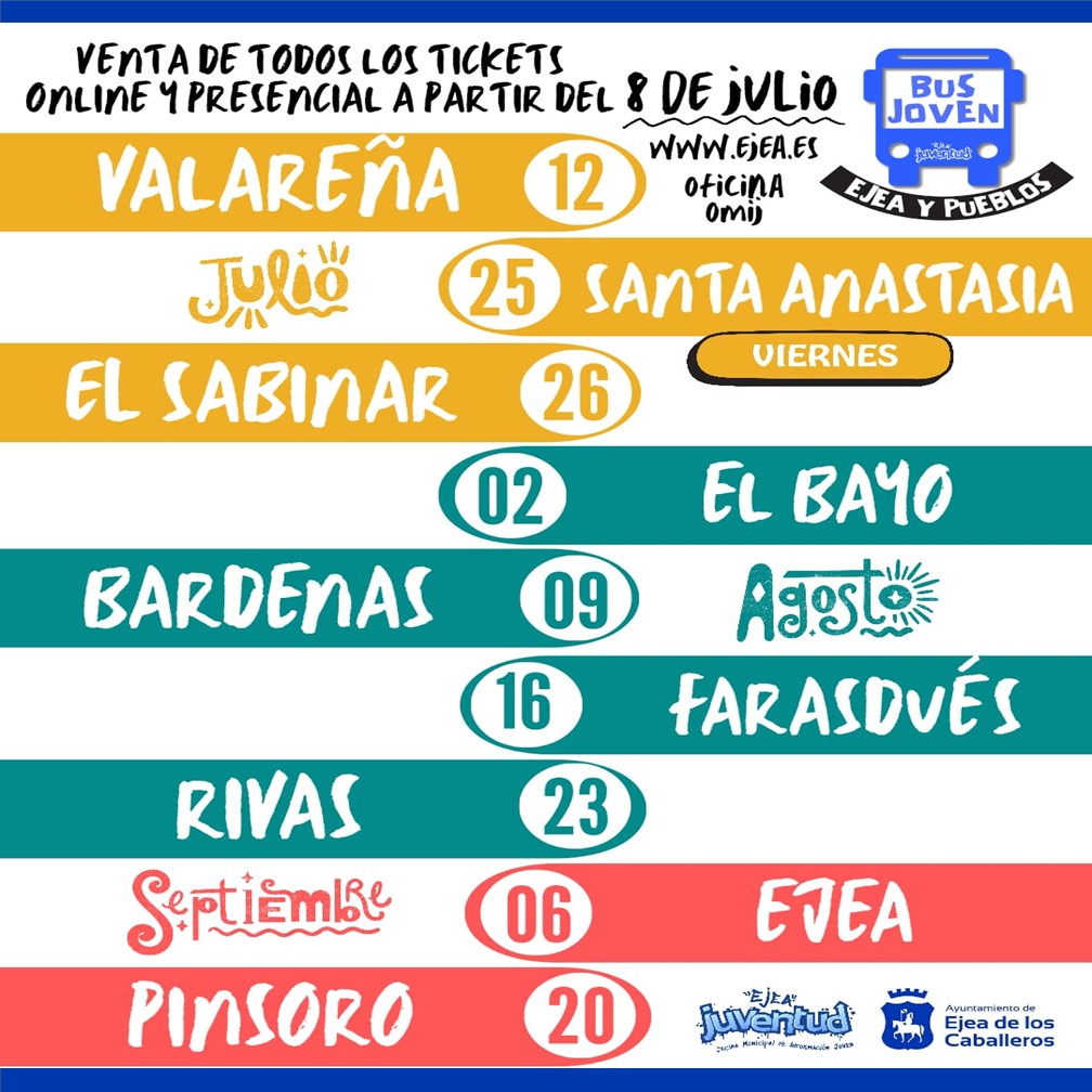 En este momento estás viendo El Bus Joven regresa para acercar a la juventud de Ejea a las fiestas de sus pueblos