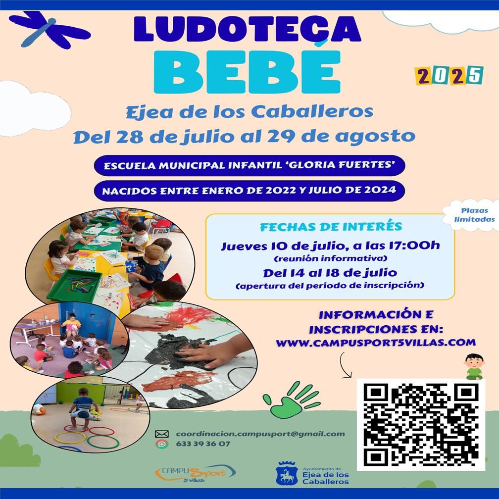 En este momento estás viendo Próxima apertura del servicio de Ludoteca Bebé