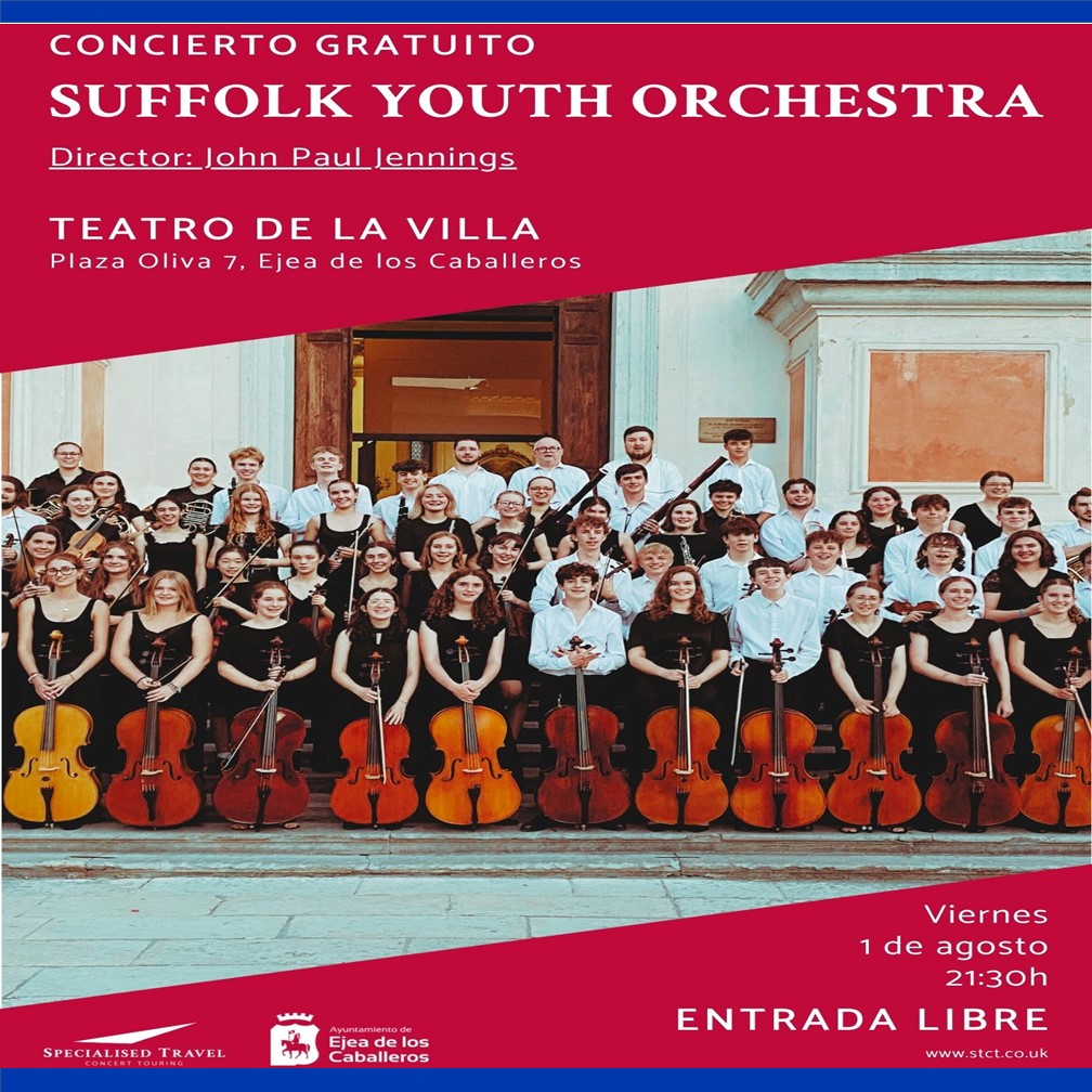 En este momento estás viendo Concierto de una de las mejores orquestas jóvenes del Reino Unido: “Sufflolk Youth Orchestra” actuará en el Teatro de la Villa