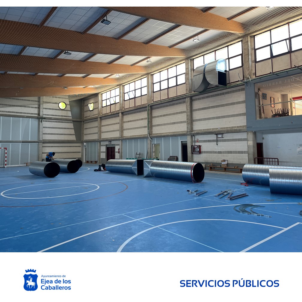 En este momento estás viendo Climatización y modificación de la instalación eléctrica en el pabellón polideportivo del barrio de La Llana