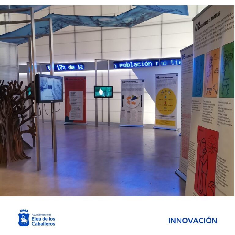 Lee más sobre el artículo Ejea acoge una exposición con motivo del Día Internacional contra el Cambio Climático para concienciar a la ciudadanía sobre sus efectos reales