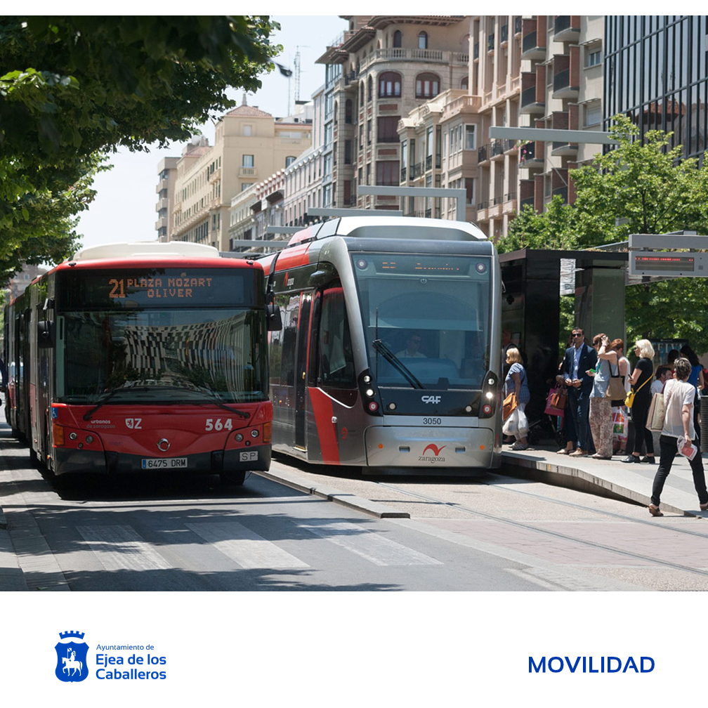 En este momento estás viendo Ejea pide al Gobierno de Aragón que los ejeanos que se desplazan en autobús a Zaragoza puedan utilizar gratis el tranvía y el autobús urbano