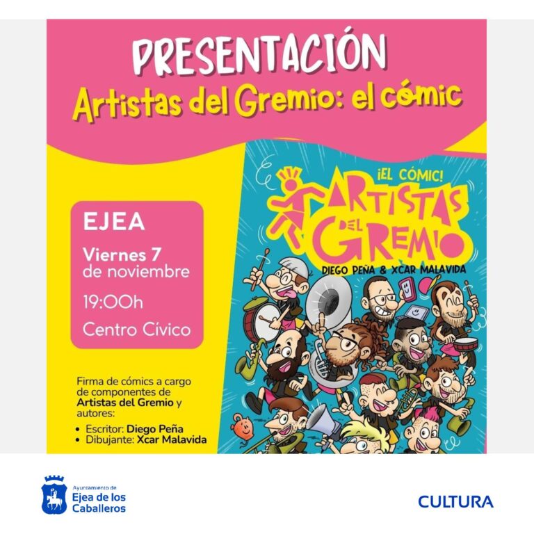 Lee más sobre el artículo En un acto preliminar a la presentación oficial de Zaragoza, “Artistas del Gremio” presentan su cómic en Ejea