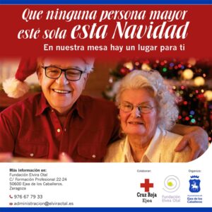 Lee más sobre el artículo Campaña Navideña de la Residencia Municipal de Ejea: «Que ninguna persona mayor, esté sola esta Navidad»