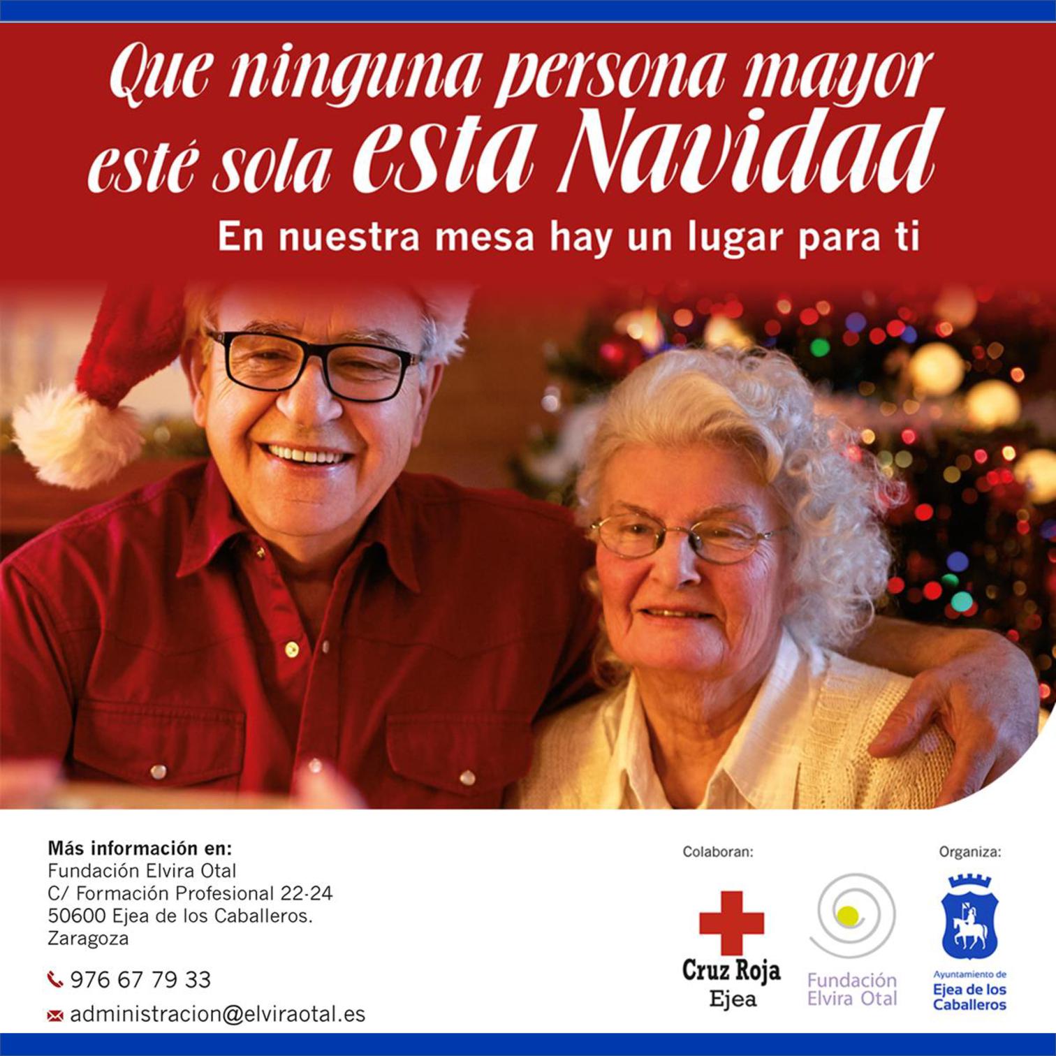 En este momento estás viendo Campaña Navideña de la Residencia Municipal de Ejea: «Que ninguna persona mayor, esté sola esta Navidad»