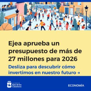 Lee más sobre el artículo Ejea aprueba un presupuesto de más de 27 millones para el año 2026