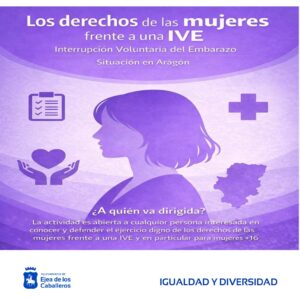 Lee más sobre el artículo Encuentro con la matrona María Zapater para abordar el tema «Los derechos de las mujeres frente a una interrupción voluntaria del embarazo (IVE)» en Ejea