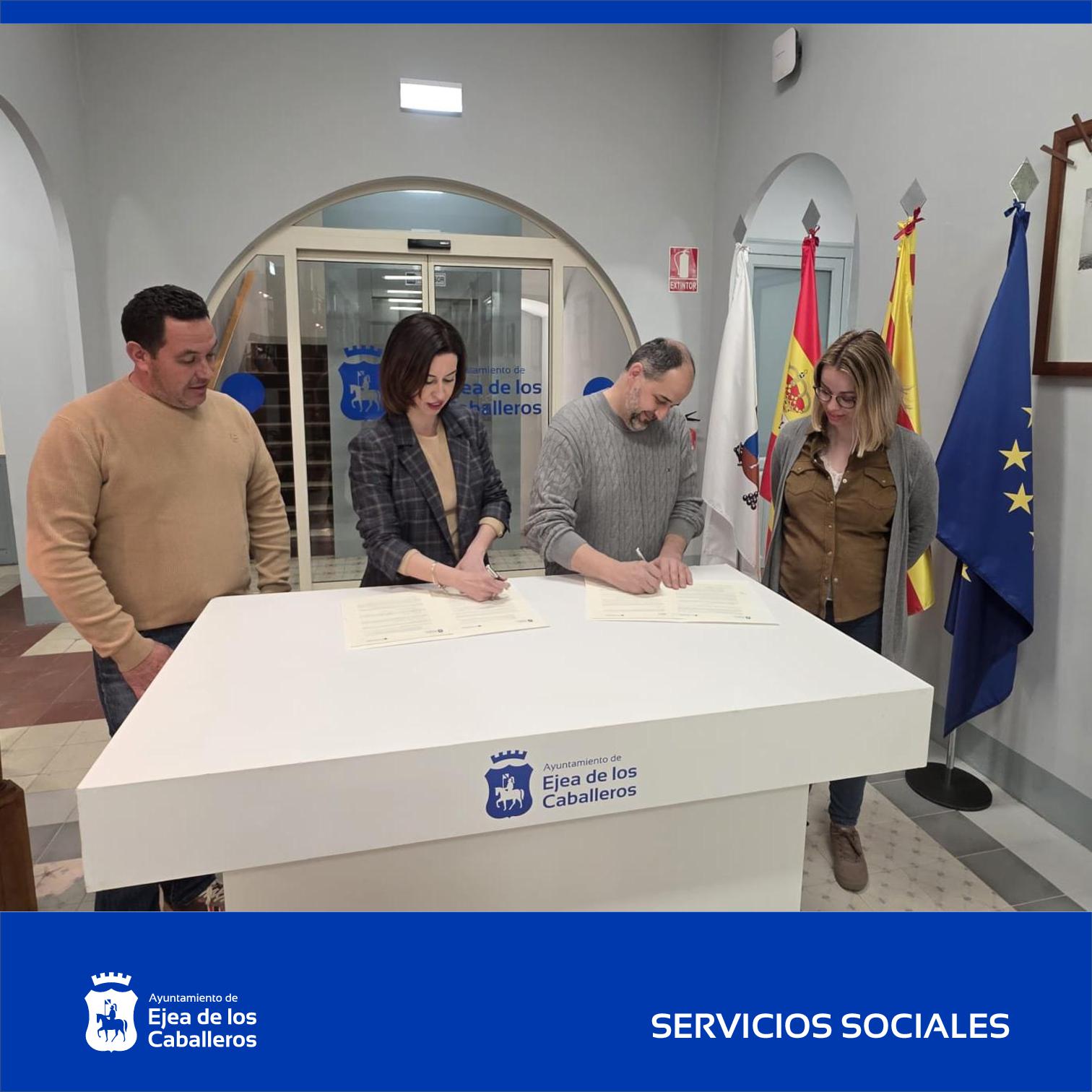 En este momento estás viendo Cruz Roja y Ayuntamiento de Ejea ratifican su convenio en materia de acción social