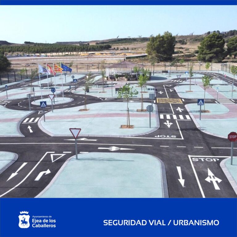 Lee más sobre el artículo Los más pequeños ya pueden disfrutar del nuevo circuito del «Parque de Educación Vial» de Ejea