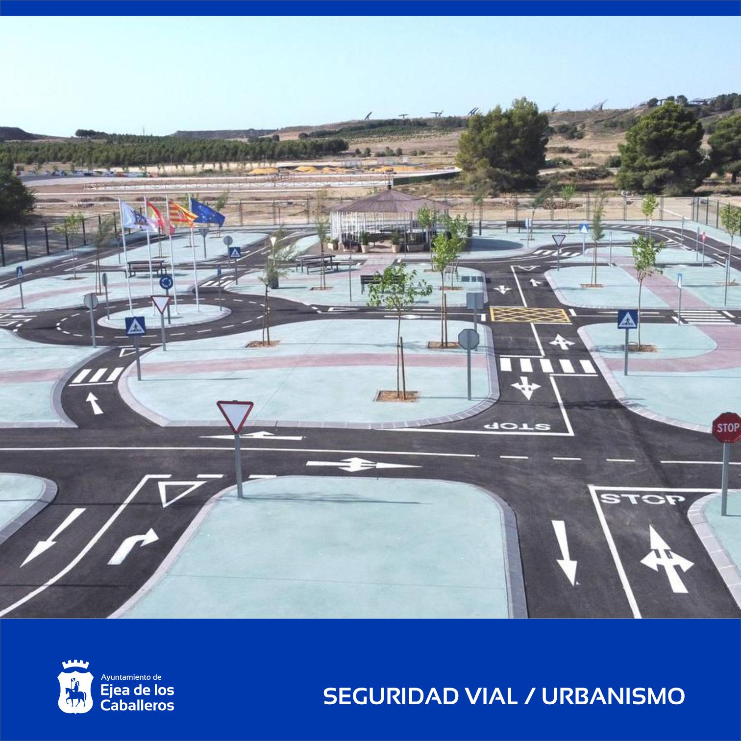 En este momento estás viendo Los más pequeños ya pueden disfrutar del nuevo circuito del «Parque de Educación Vial» de Ejea