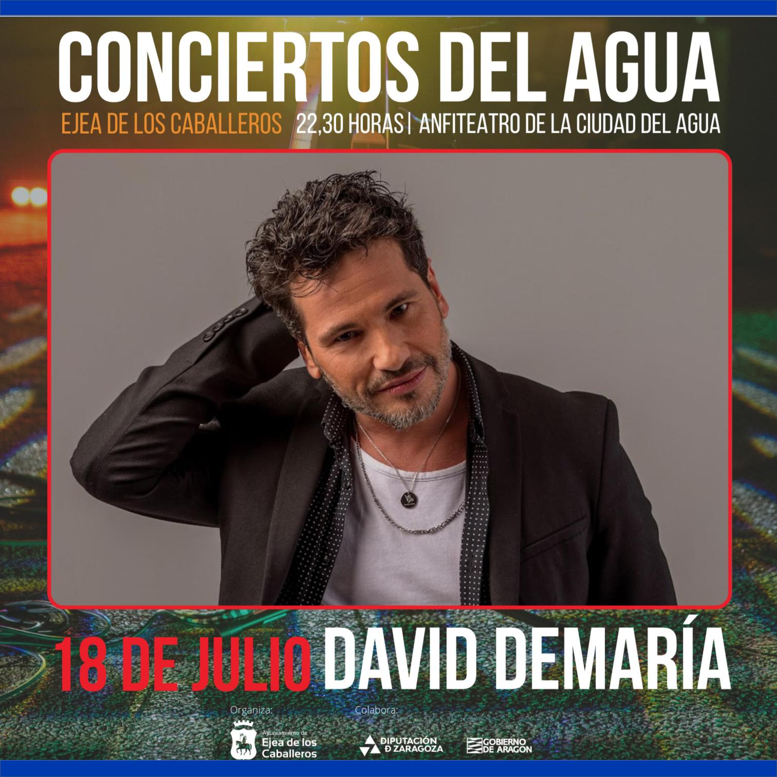 En este momento estás viendo Los Conciertos del Agua reciben al cantante y compositor «David de María»