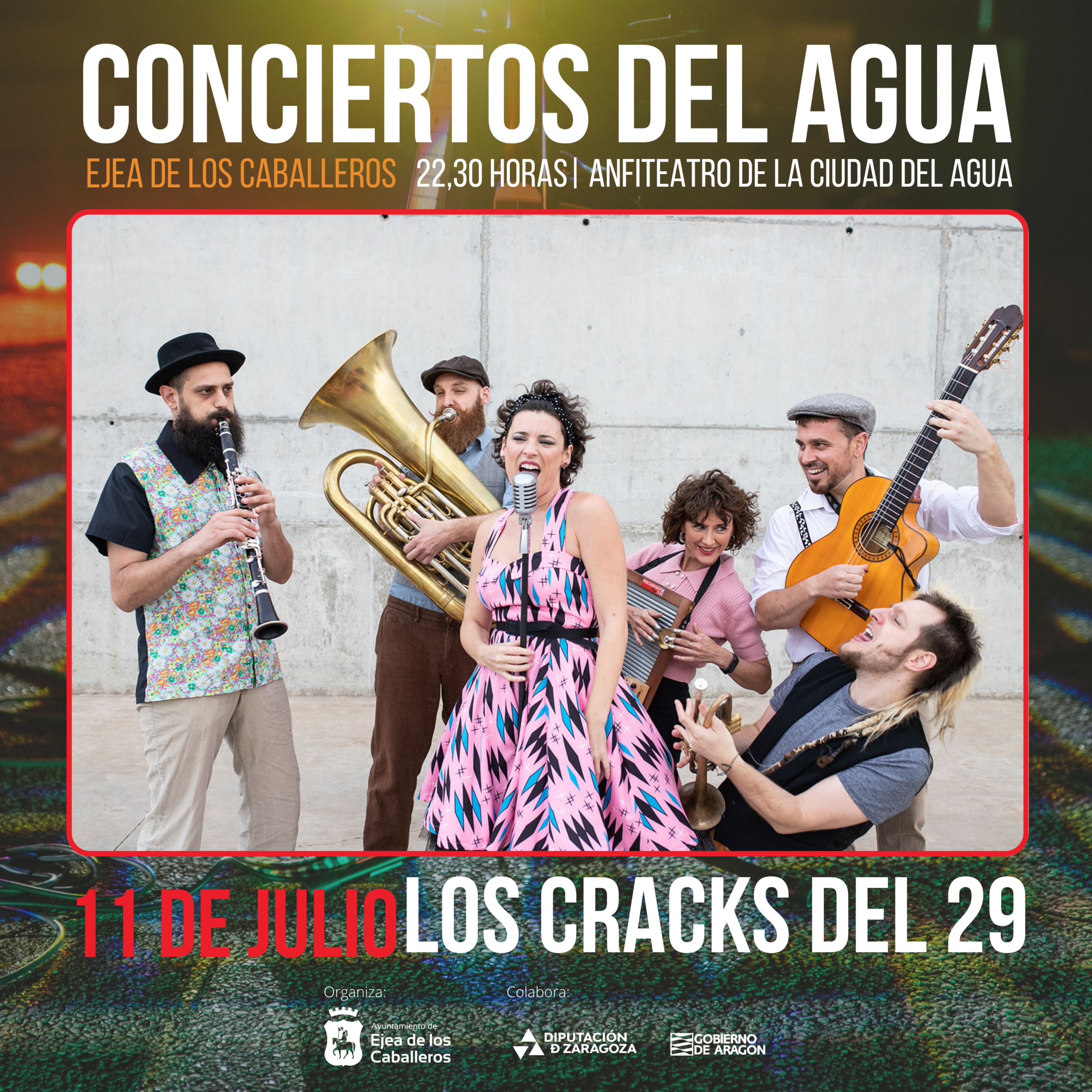 En este momento estás viendo “Los Cracks del 29” abren los conciertos del agua a ritmo de swing