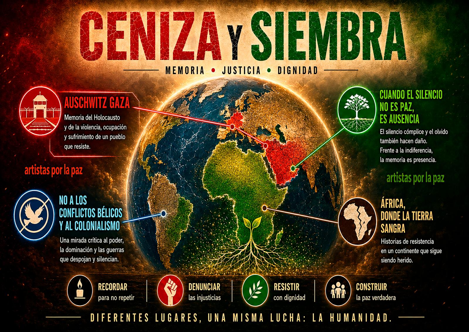 En este momento estás viendo “Ceniza y Siembra”, una exposición colectiva por la paz llega al Centro de Arte y Exposiciones de Ejea