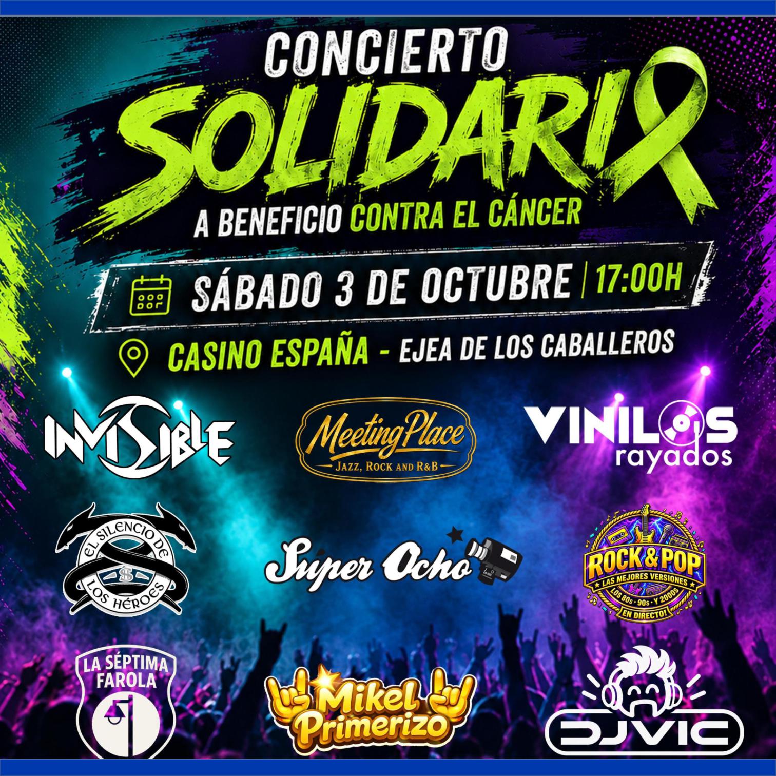 En este momento estás viendo Ejea acogerá un gran concierto solidario a beneficio de la Asociación Española contra el Cáncer