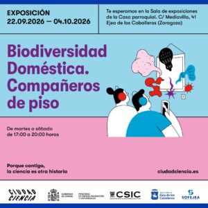 Lee más sobre el artículo La exposición “Biodiversidad doméstica. Compañeros de piso” llega a Ejea en el marco del Día Internacional de la Cultura Científica