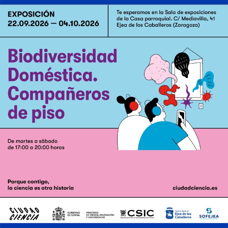 Lee más sobre el artículo La exposición “Biodiversidad doméstica. Compañeros de piso” llega a Ejea en el marco del Día Internacional de la Cultura Científica