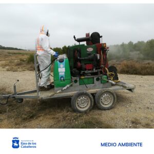 Lee más sobre el artículo Comienza el tratamiento preventivo para el control de la procesionaria en montes con pinares de Ejea y Pueblos